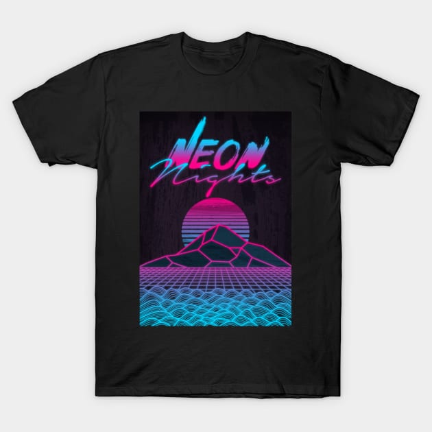 Neon Nights T-Shirt by DylanBlairIllustration